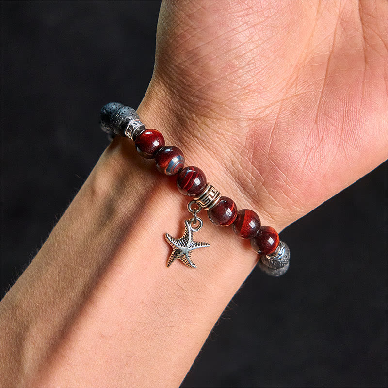 Buddha Stonesブラック溶岩石 クリスタルビーズ 動物柄 ヒーリングブレスレット - image 21