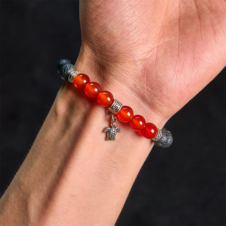 Buddha Stonesブラック溶岩石 クリスタルビーズ 動物柄 ヒーリングブレスレット - image 15