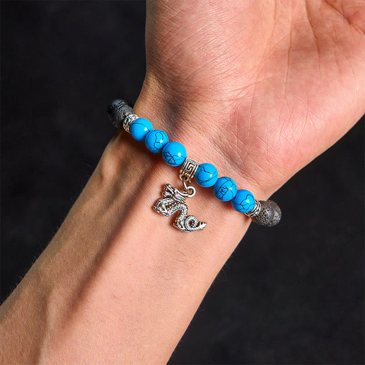 Buddha Stonesブラック溶岩石 クリスタルビーズ 動物柄 ヒーリングブレスレット - image 23