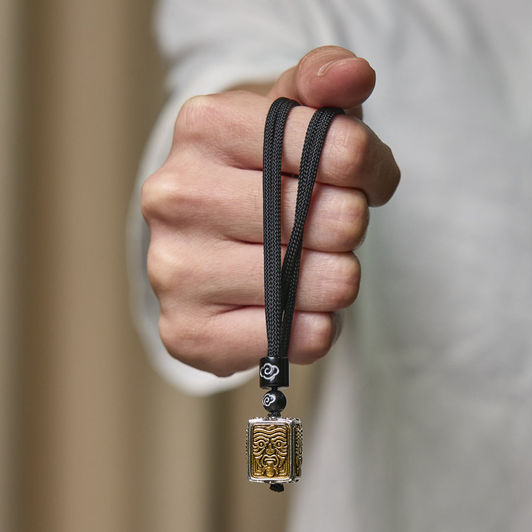 Buddha Stonesチベット ザキラム 富の守護女神 ロープ スクエア ネックレス ペンダント - image 6