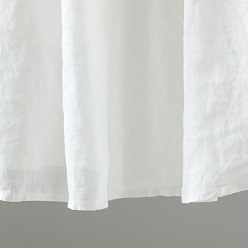 Buddha Stones夏 レトロ 純色 タッセルデザイン レディース スカート ポケット付き - image 8