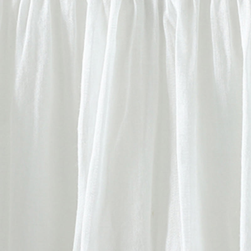 Buddha Stones夏 レトロ 純色 タッセルデザイン レディース スカート ポケット付き - image 10