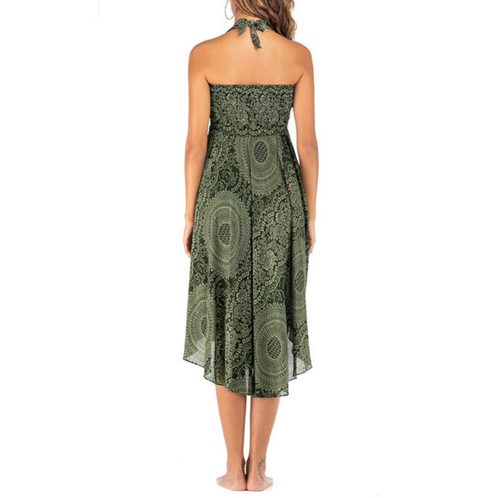 Buddha Stonesの2つのスタイルで着るボヘミアンコンパスローズフラワースカートドレス - image 11