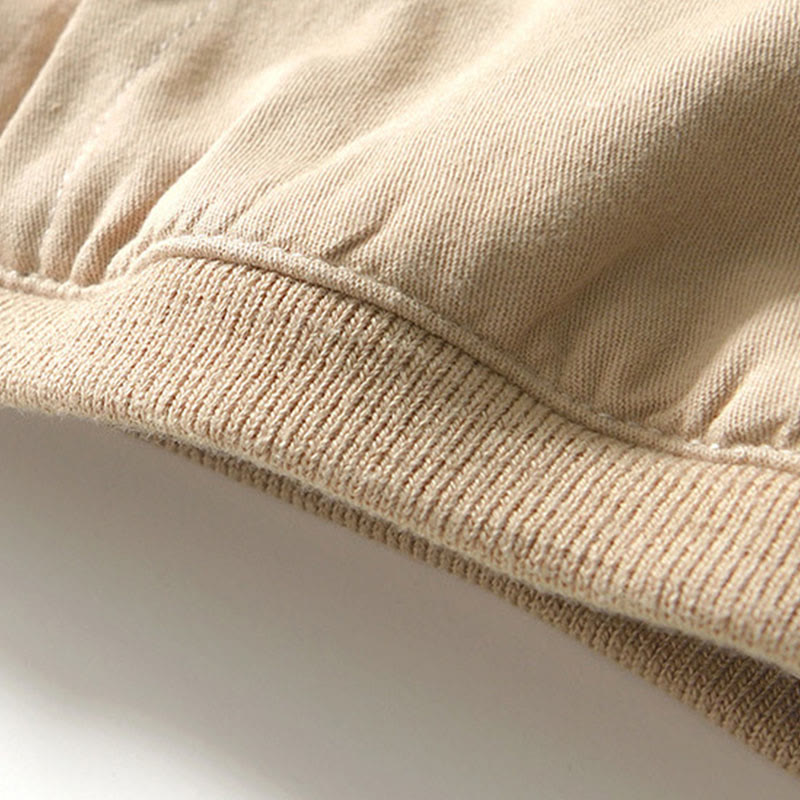 Buddha Stones秋冬 無地 長袖 ボタンダウン メンズ コットンシャツ ポケット付き - image 6