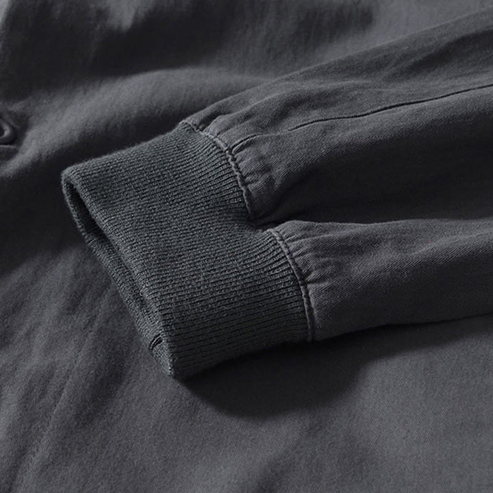 Buddha Stones秋冬 無地 長袖 ボタンダウン メンズ コットンシャツ ポケット付き - image 19