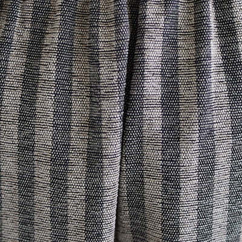 Buddha Stonesカジュアル 7-8丈 コーデュロイ ストライプ レディース ポリエステル ワイドレッグパンツ ポケット付き - image 7