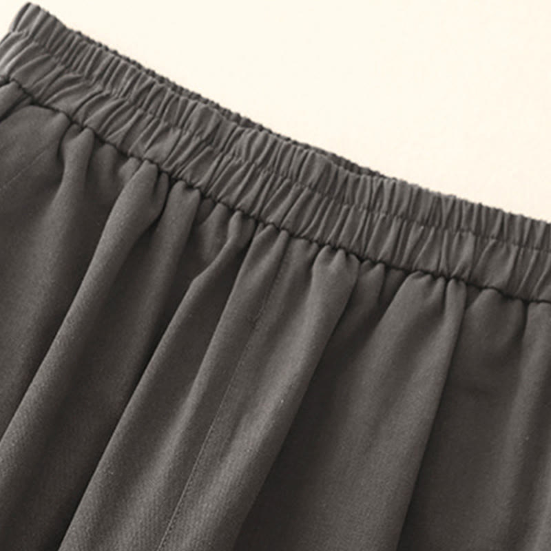 Buddha Stonesカジュアル スナップボタン レディース コットン ポリエステル パンツ ポケット付き - image 13