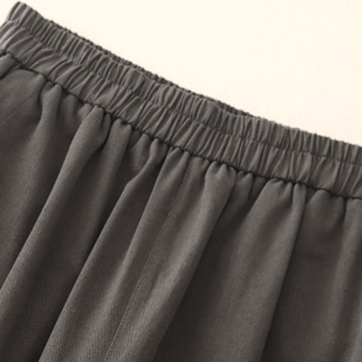 Buddha Stonesカジュアル スナップボタン レディース コットン ポリエステル パンツ ポケット付き - image 13