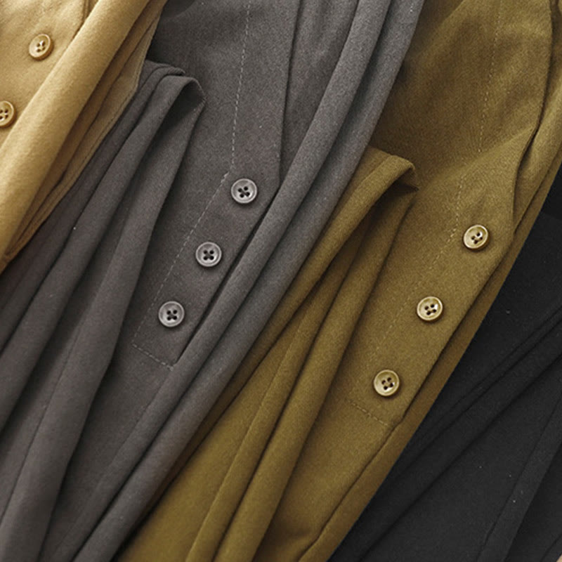 Buddha Stonesカジュアル スナップボタン レディース コットン ポリエステル パンツ ポケット付き - image 17