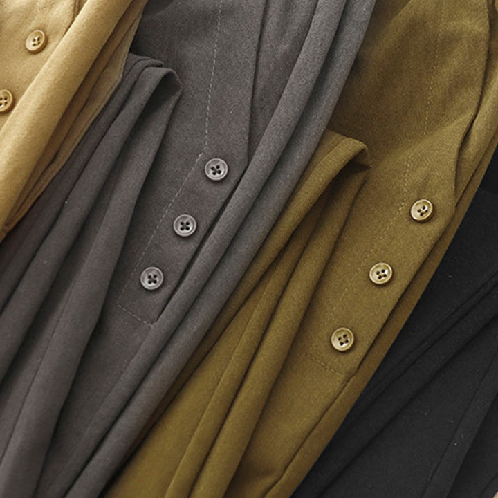 Buddha Stonesカジュアル スナップボタン レディース コットン ポリエステル パンツ ポケット付き - image 17