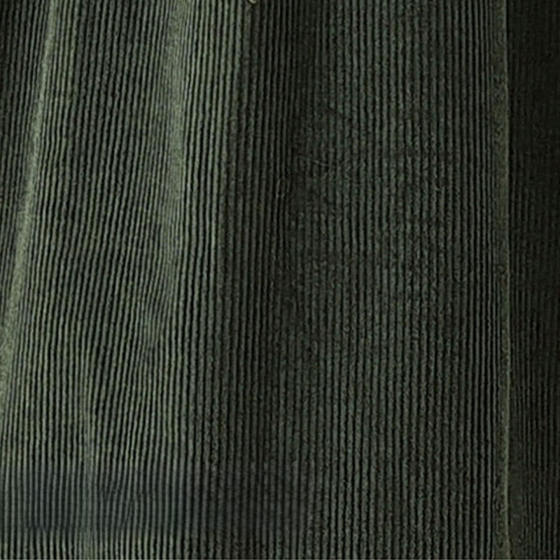 Buddha Stonesの秋のレトロなボタンデザインコットンコーデュロイノースリーブミディドレス(ポケット付き) - image 10