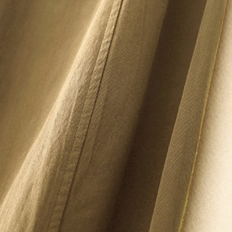 Buddha Stones無地 7-8丈 レディース ハーレム コットンパンツ ポケット付き - image 1