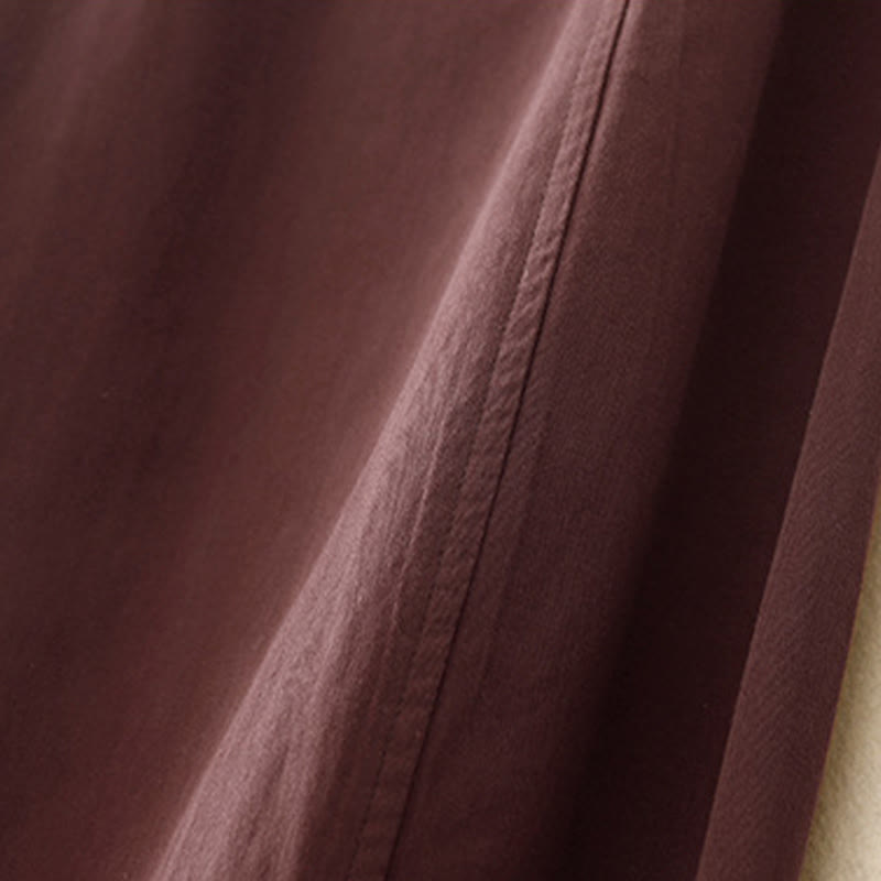 Buddha Stones無地 7-8丈 レディース ハーレム コットンパンツ ポケット付き - image 8