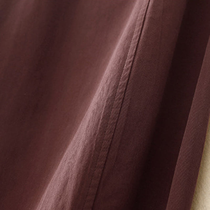 Buddha Stones無地 7-8丈 レディース ハーレム コットンパンツ ポケット付き - image 8