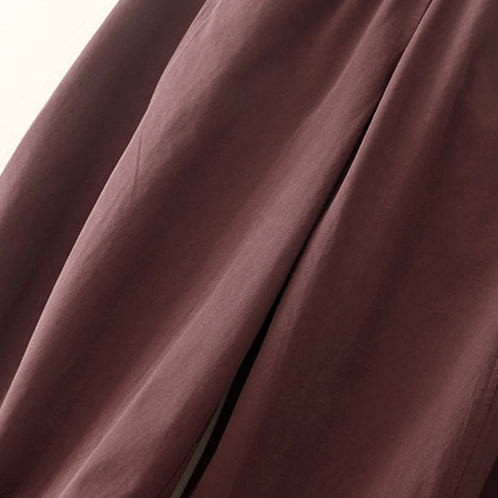 Buddha Stones無地 7-8丈 レディース ハーレム コットンパンツ ポケット付き - image 11