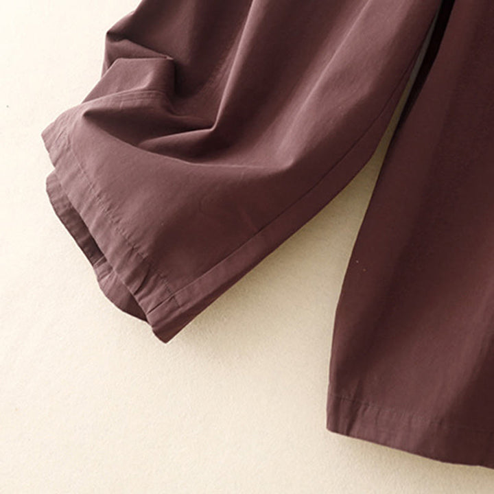 Buddha Stones無地 7-8丈 レディース ハーレム コットンパンツ ポケット付き - image 9