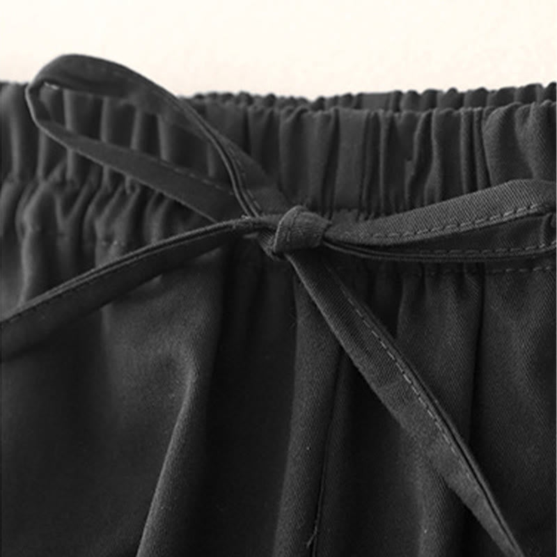 Buddha Stones無地 7-8丈 レディース ハーレム コットンパンツ ポケット付き - image 14