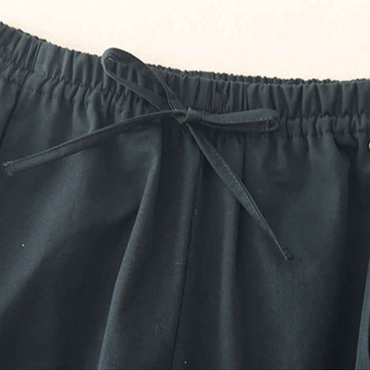 Buddha Stones無地 7-8丈 レディース ハーレム コットンパンツ ポケット付き - image 18