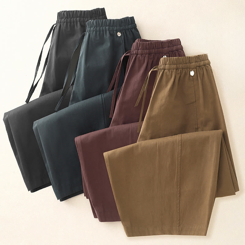 Buddha Stones無地 7-8丈 レディース ハーレム コットンパンツ ポケット付き - image 23