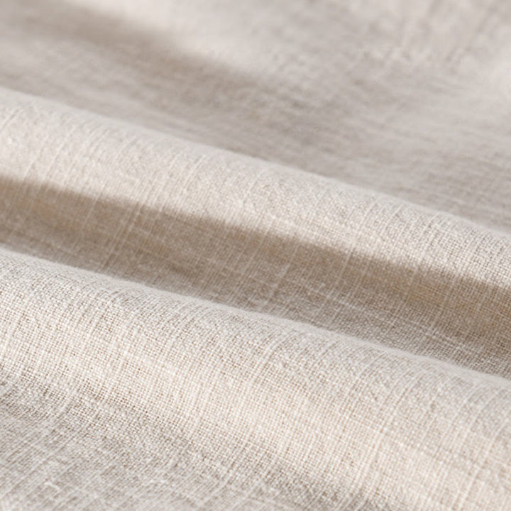 Buddha Stones無地 長袖 ボタンダウン ラミーコットン メンズ シャツ ポケット付き - image 17