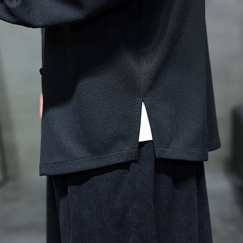 Buddha Stonesカエルボタン ツバメ刺繍 スタンドカラー 長袖 唐装 メンズシャツ - image 12