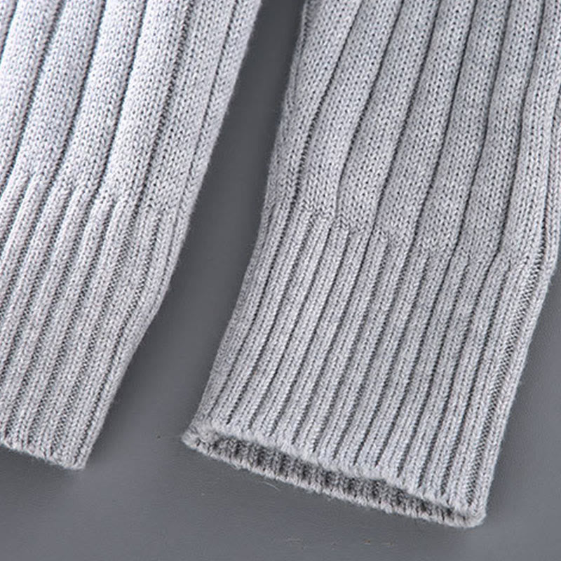 Buddha Stones春 無地 ジッパーデザイン コットン メンズ 長袖 モックネック ジャケット - image 7