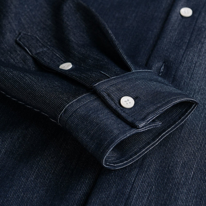 Buddha Stones秋冬 ピュアカラー ボタンディテール ラペル メンズ 長袖ジャケット - image 6