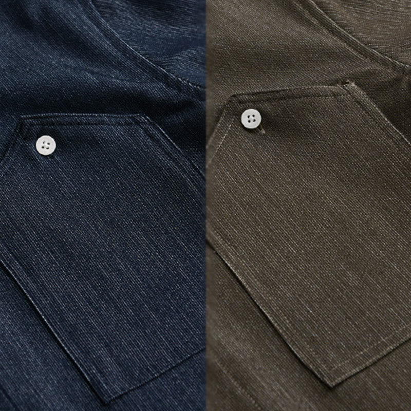 Buddha Stones秋冬 ピュアカラー ボタンディテール ラペル メンズ 長袖ジャケット - image 18