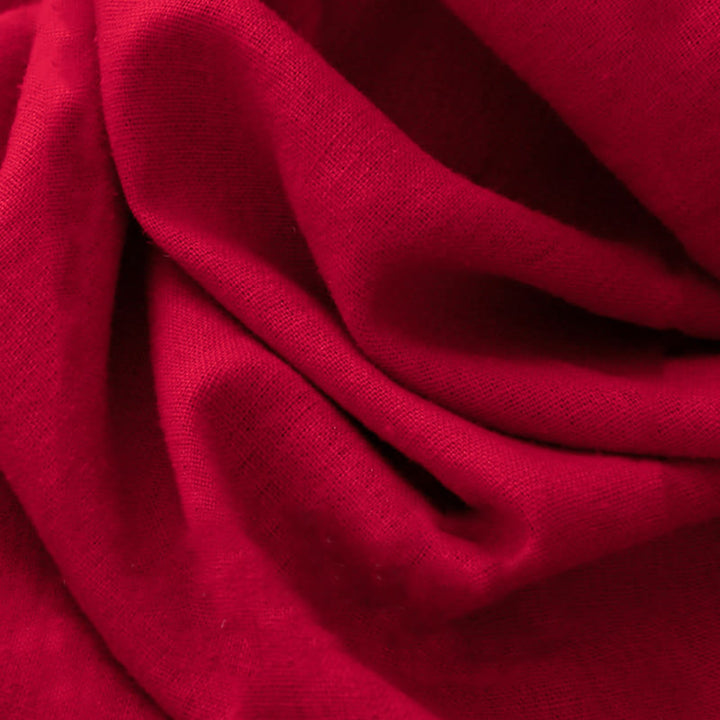 Buddha Stones無地 長袖 レースアップデザイン レディース コットン ミディドレス ポケット付き - image 18