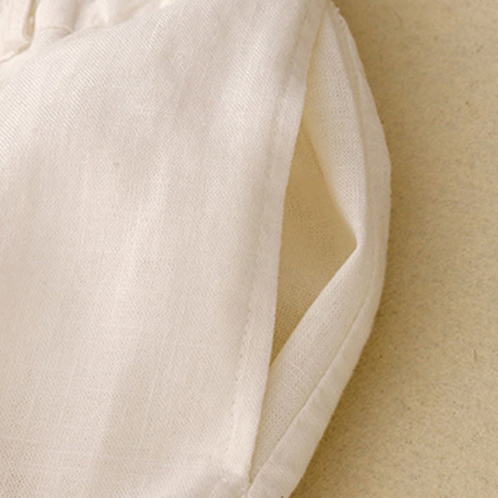 Buddha Stones無地コットン レディース ワイドレッグパンツ ポケット付き - image 8