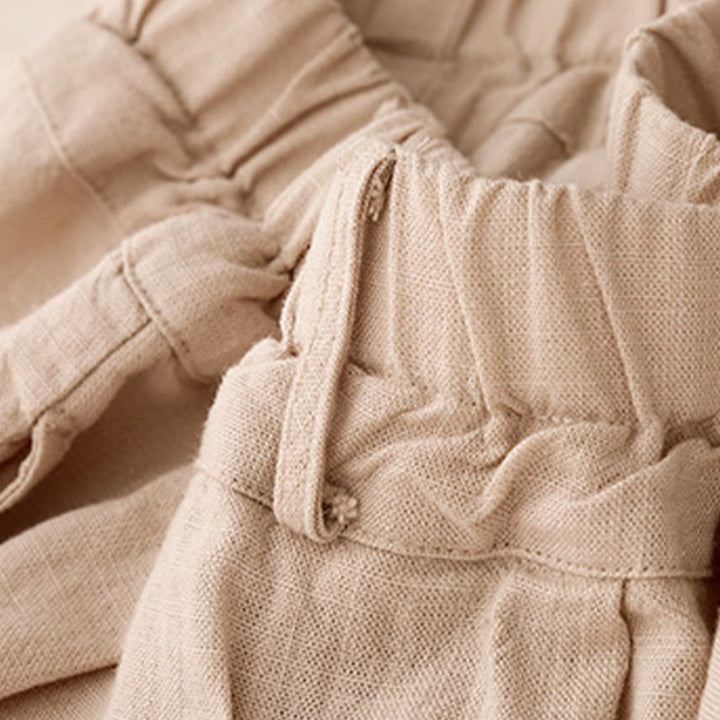 Buddha Stones無地コットン レディース ワイドレッグパンツ ポケット付き - image 21