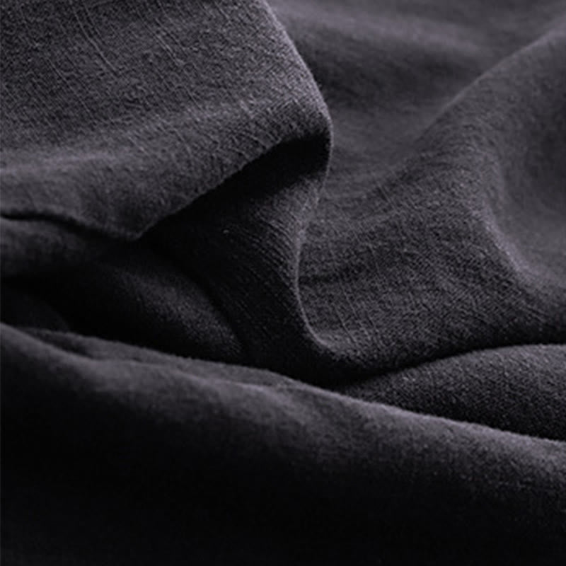 Buddha Stones無地コットン レディース ワイドレッグパンツ ポケット付き - image 24