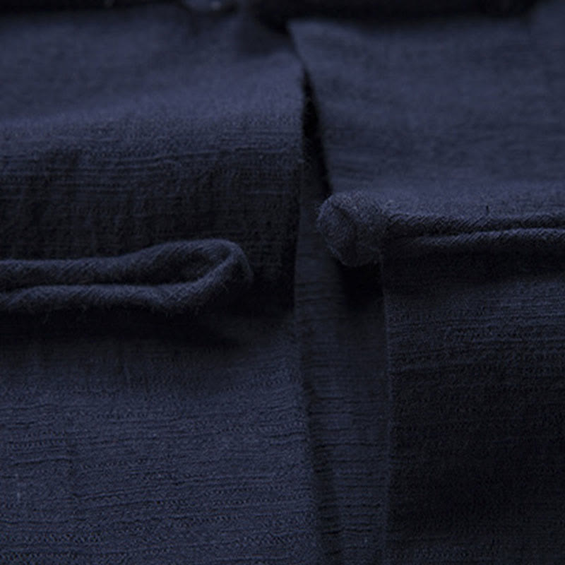 Buddha Stones無地 カジュアル フロッグボタン メンズ シャツ 衣類 - image 17