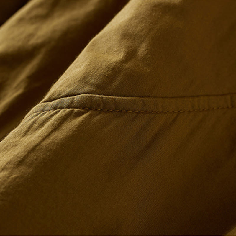 Buddha Stones無地コットンパッド入りレディースハーレムコットン厚手パンツ(ポケット付き) - image 3