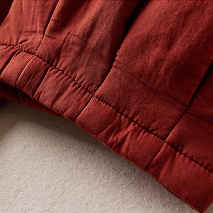 Buddha Stones無地コットンパッド入りレディースハーレムコットン厚手パンツ(ポケット付き) - image 19