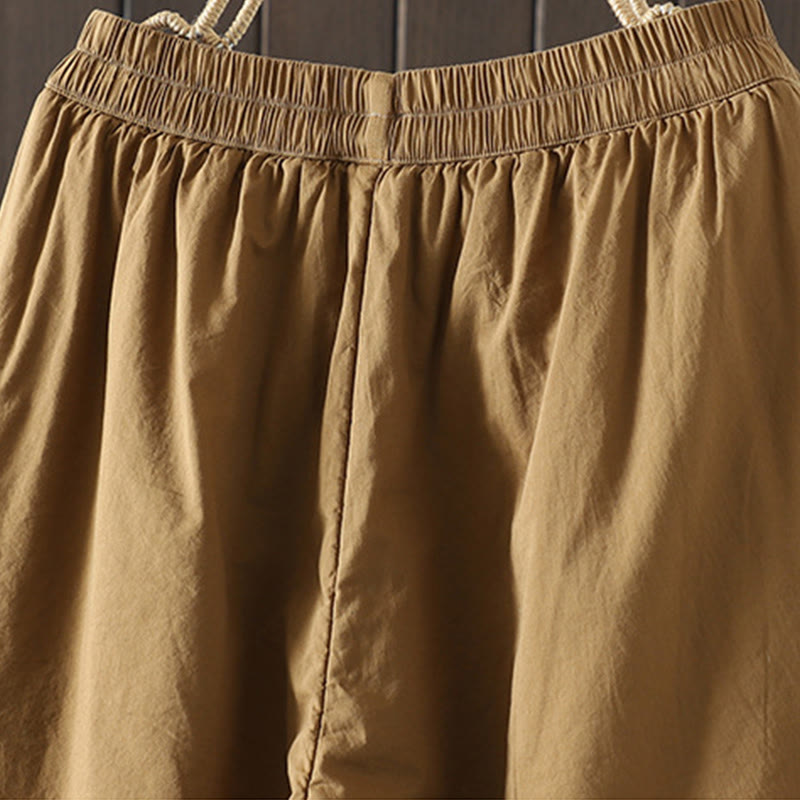 Buddha Stones無地 暖かい コットンパッド レディース ハーレム コットンパンツ ポケット付き - image 2