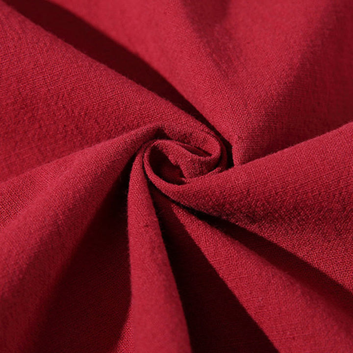 Buddha Stones無地 レースアップ 七分袖 オープンフロント ジャケット メンズ 着物 - image 15