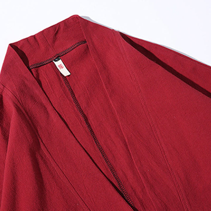 Buddha Stones白鶴 吉祥雲 刺繍 七分袖 メンズ着物 - image 6