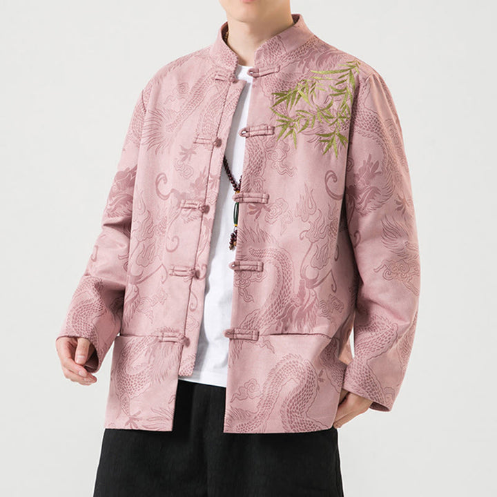 Buddha Stones竹 龍 カエルボタンデザイン 長袖 メンズジャケット - image 36