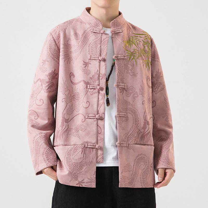 Buddha Stones竹 龍 カエルボタンデザイン 長袖 メンズジャケット - image 41