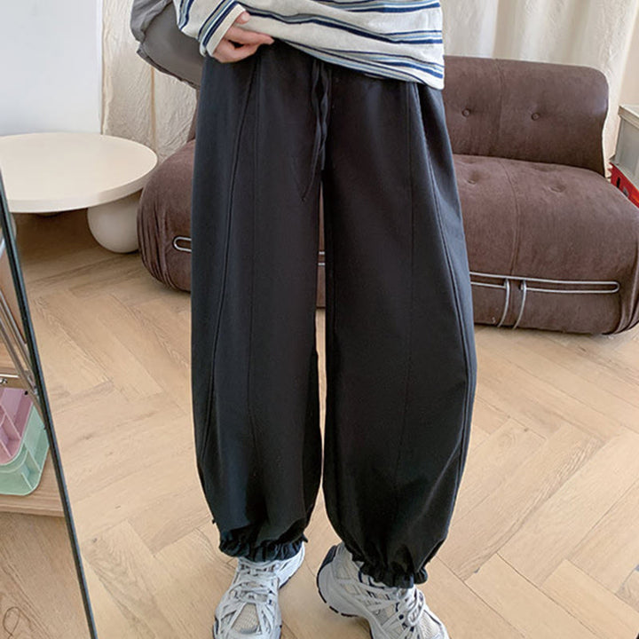 Buddha Stones無地 ドローストリング レディース バドパンツ ポケット付き - グレー - US6、 UK/AU10、 EU38 (XL) - image 16