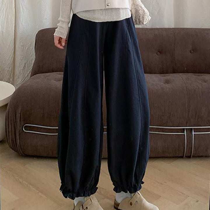 Buddha Stones無地 ドローストリング レディース バドパンツ ポケット付き - image 11