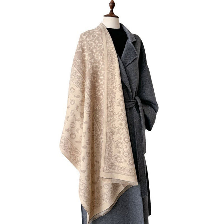 Buddha Stonesエスニック ペイズリー 幾何学 パッチワーク パターン タッセル ソフト サーマル 厚手 スカーフ ショール - image 16