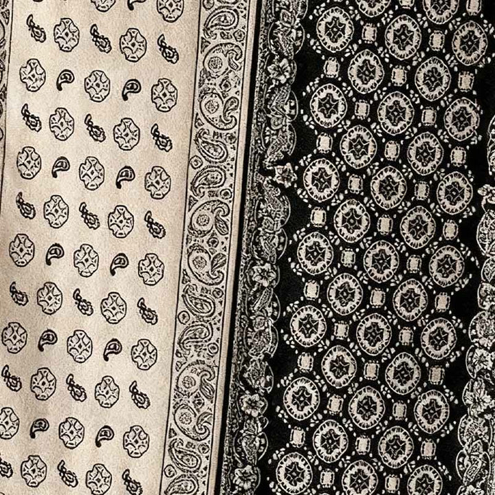 Buddha Stonesエスニック ペイズリー 幾何学 パッチワーク パターン タッセル ソフト サーマル 厚手 スカーフ ショール - image 10