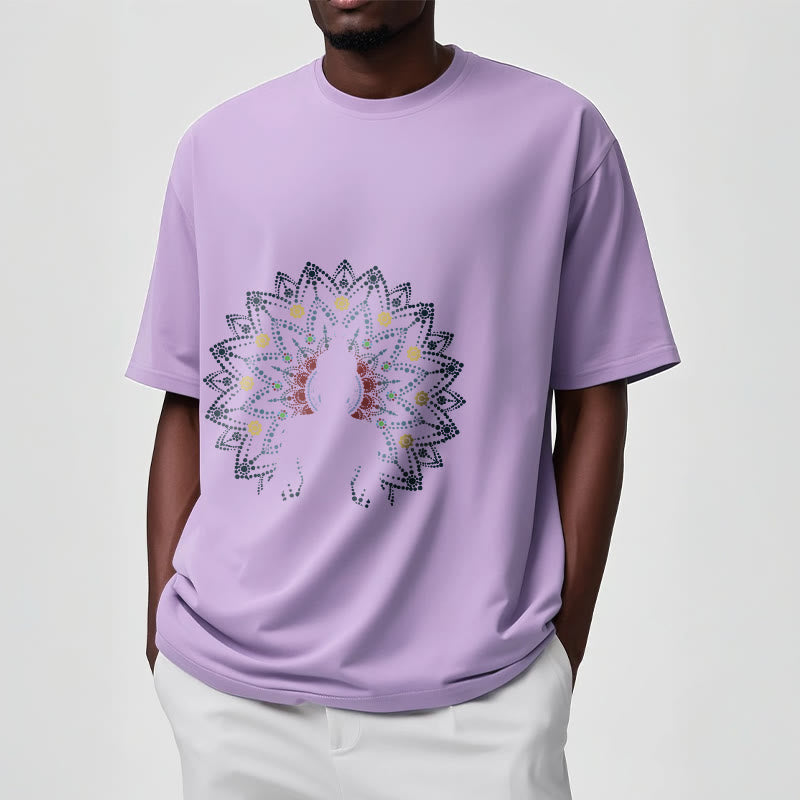 Buddha Stones曼荼羅花座仏陀柄Tシャツ - image 17
