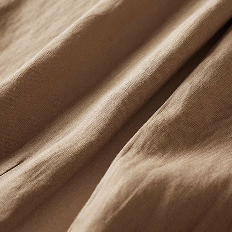 レディース ハーレムパンツ スモールフラワー刺繍 コットンリネン ポケット付き 夏用 Buddha Stones - image 8