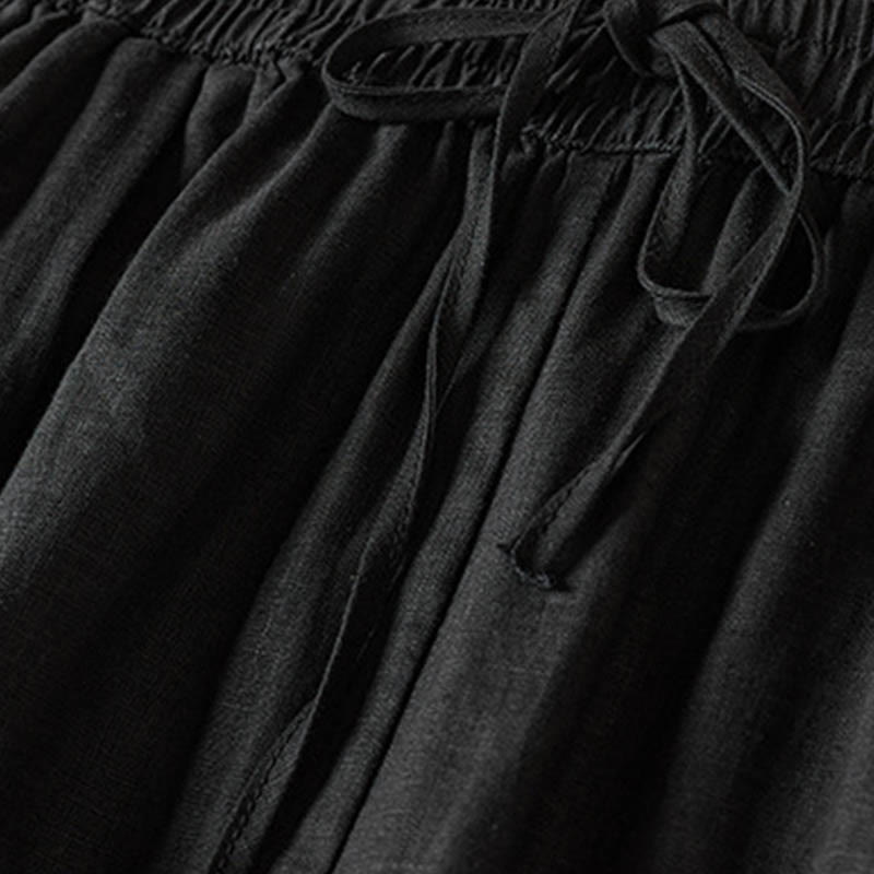 レディース ハーレムパンツ スモールフラワー刺繍 コットンリネン ポケット付き 夏用 Buddha Stones - image 38