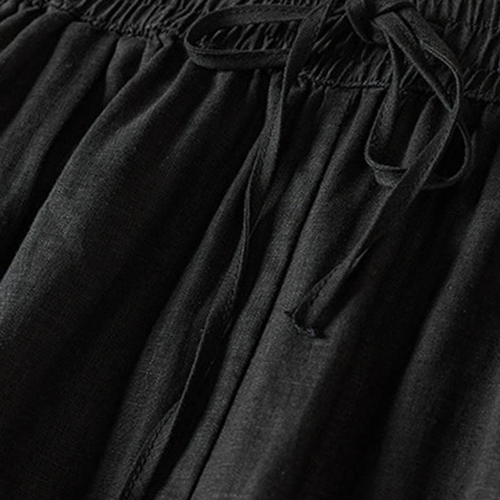 レディース ハーレムパンツ スモールフラワー刺繍 コットンリネン ポケット付き 夏用 Buddha Stones - image 38