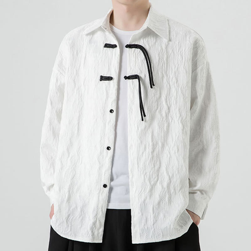 Buddha Stonesカエルボタン 葉柄 長袖 メンズ 唐装 ジャケット - image 18