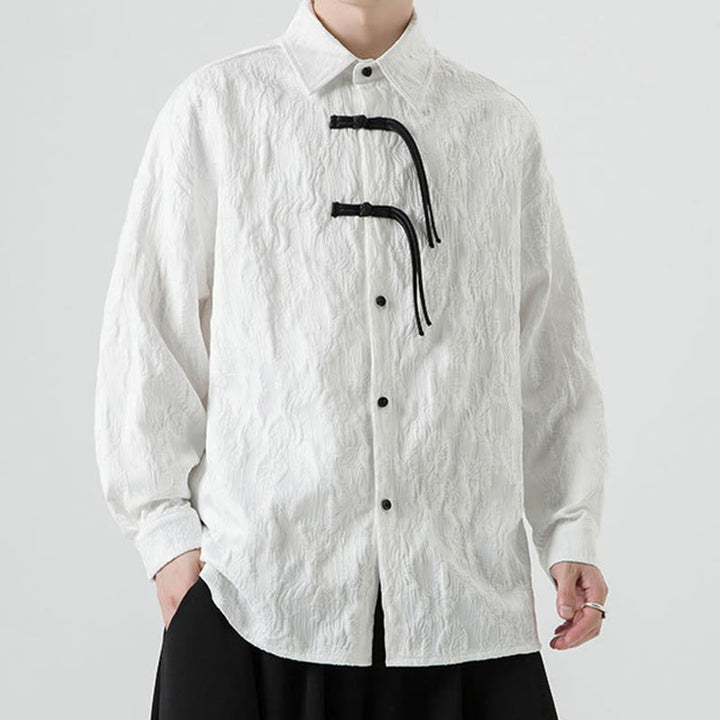 Buddha Stonesカエルボタン 葉柄 長袖 メンズ 唐装 ジャケット - image 22